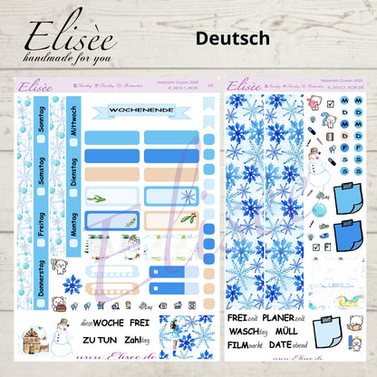 K0012_"CHRISTMAS TIME" weekly kit Hobonichi Cousin / A5 / Bullet Journal