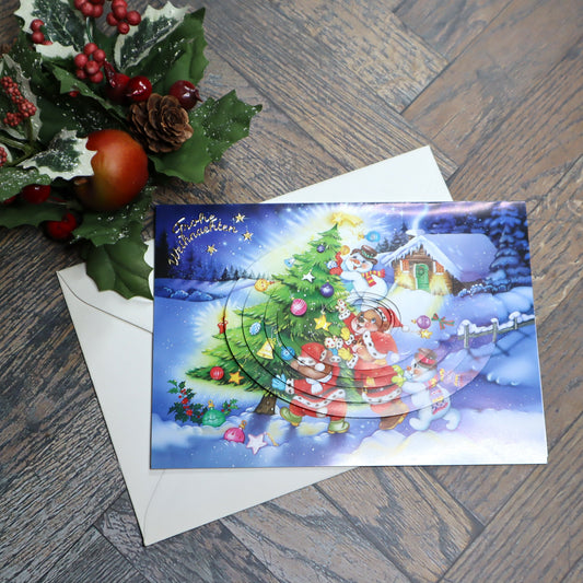 P_0013_Handgemachte Weihnachtskarte mit Motiv
