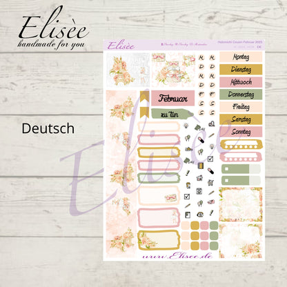 K0002_"PARIS" February 2025 Monthly Kit Hobonichi Cousin / A5 / Bullet Journal