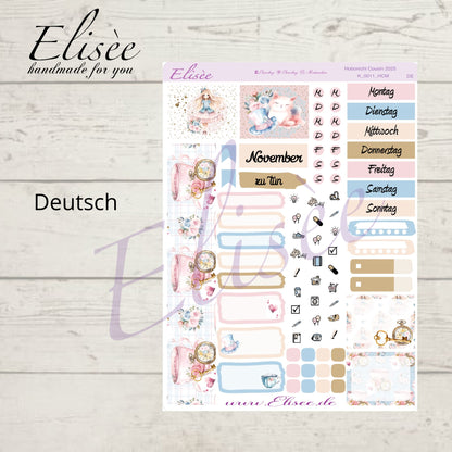 K0011_"ALICE IM WUNDERLAND" November 2025 Monatskit Hobonichi Cousin / A5 / Bullet Journal