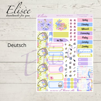 K0015_"HAPPY EASTER" 2025 Monthly Kit Hobonichi Cousin / A5 / Bullet Journal