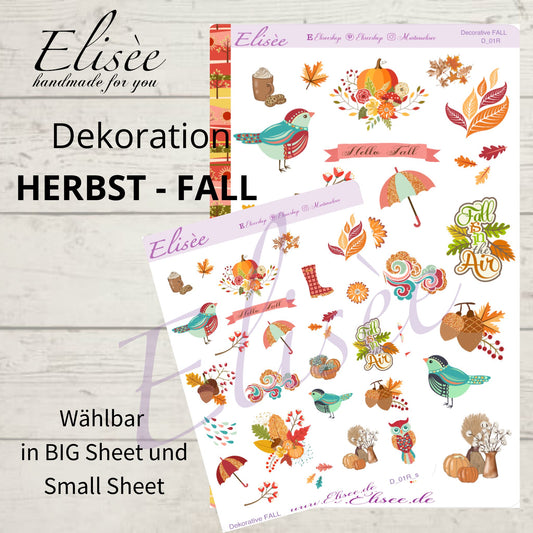 D01_Dekoration Sticker  "HERBST"