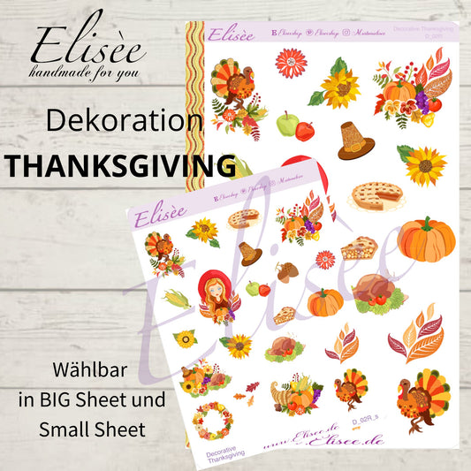 D02_Dekoration Sticker  "Thanksgiving"