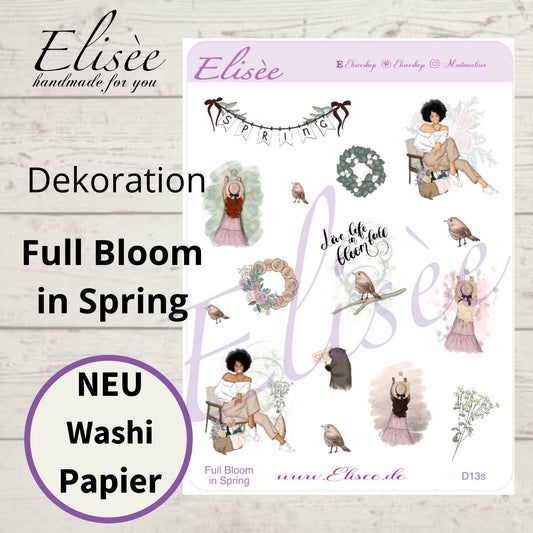 D13_Dekoration Sticker  "Full Bloom in Spring"