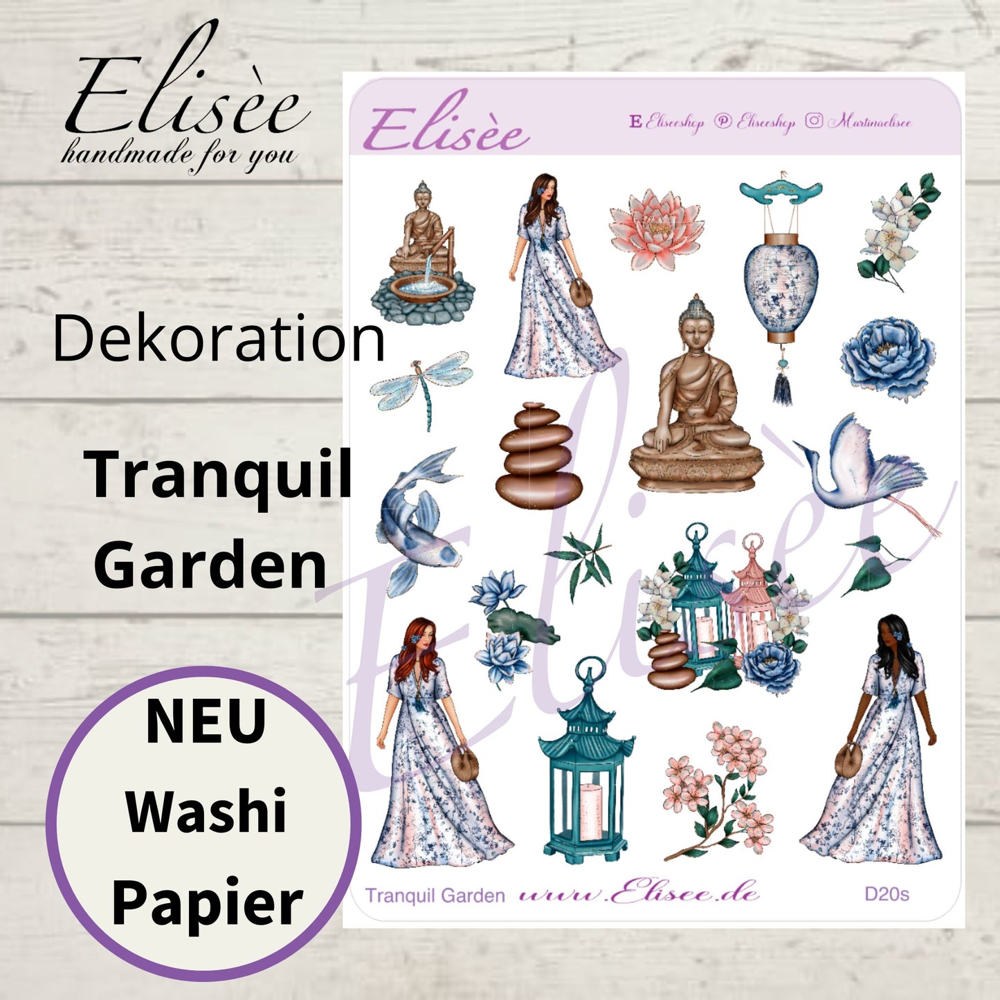 D20_Dekoration Sticker  "Tranquil Garden"
