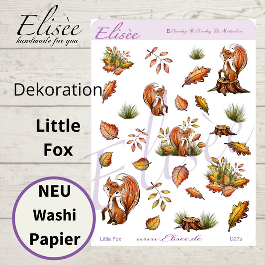 D27_Dekoration Sticker  "Little Fox"