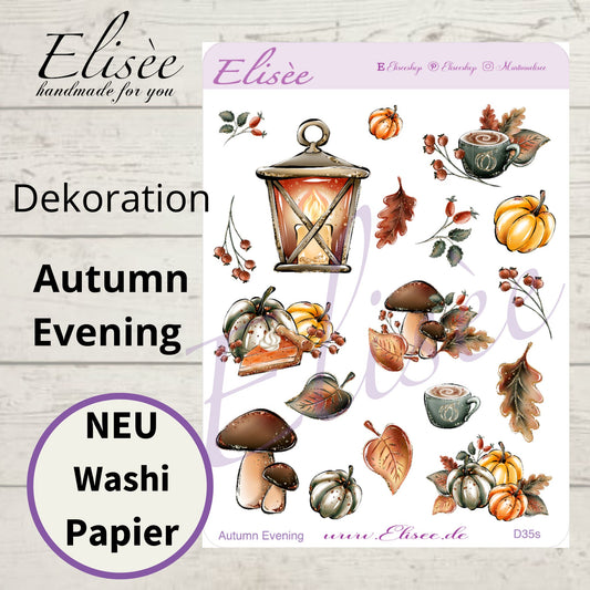 D35_Dekoration Sticker  "Autumn Evening"