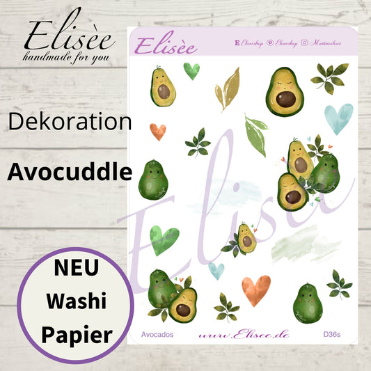D36_Dekoration Sticker  "Avocados"
