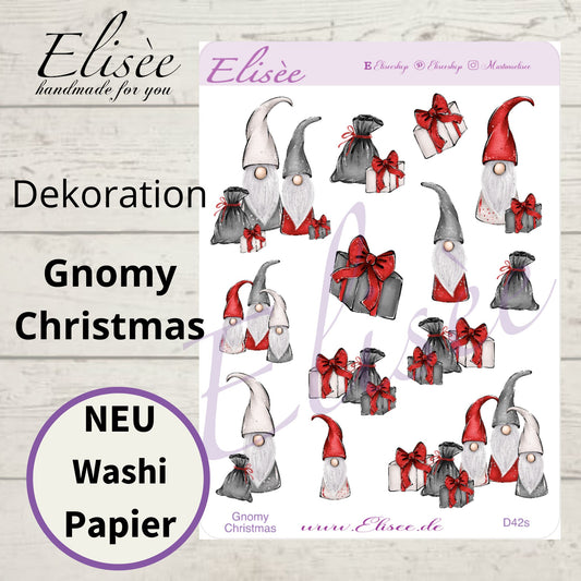 D42_Dekoration Sticker  "Gnomy Christmas"