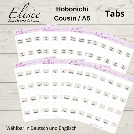 2025_Tabs Hobonichi Cousin / A5