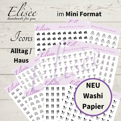 MINI  Icons  Sticker "Alltag" (Standard & Washi)