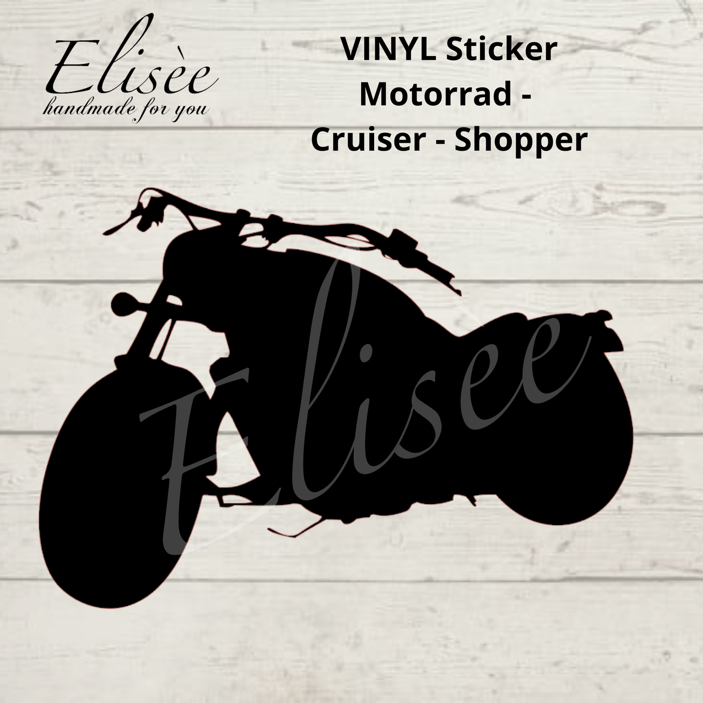 V_05 VINYL Biker Aufkleber – Motorrad Cruiser, Chopper | Vinyl Sticker
