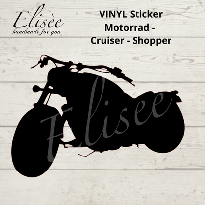 V_05 VINYL Biker Aufkleber – Motorrad Cruiser, Chopper | Vinyl Sticker