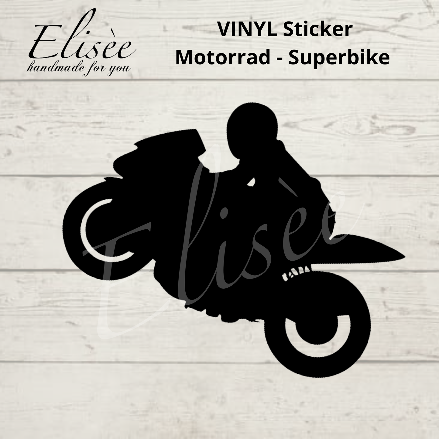 V_03 VINYL Biker Aufkleber – Motorrad Superbike | Vinyl Sticker