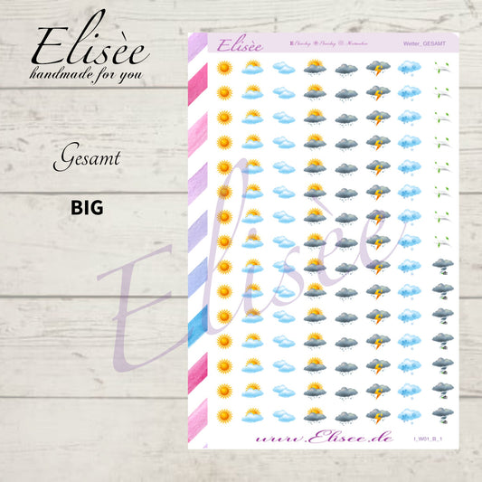 I_W01_Icons Wetter 01 | Aufkleber | Planner Sticker
