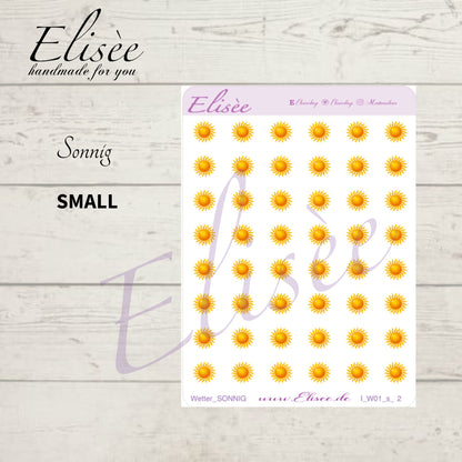 I_W01_s_Icons Wetter 01 small | Aufkleber | Planner Sticker
