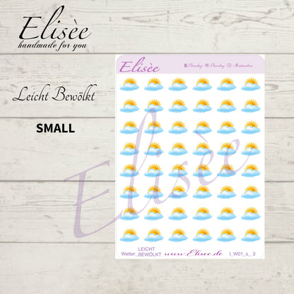 I_W01_s_Icons Wetter 01 small | Aufkleber | Planner Sticker